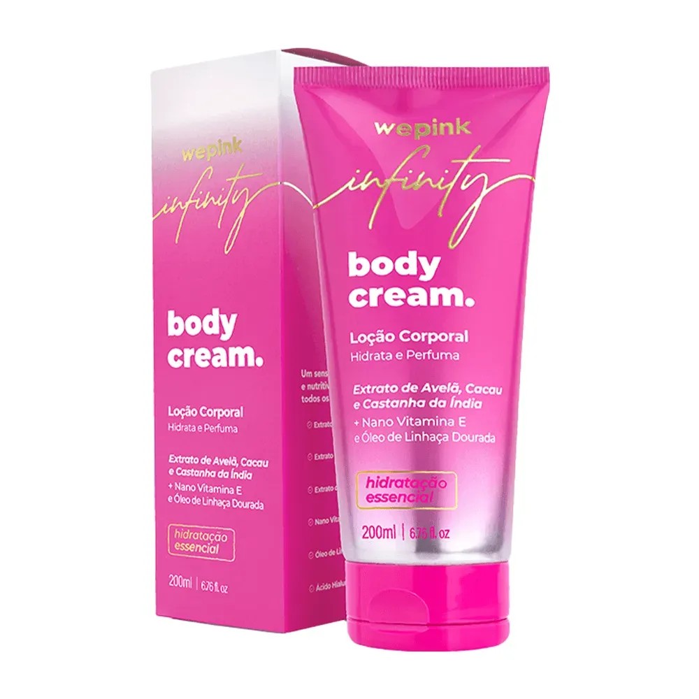 Body Cream Infinity Desodorante Hidratante 200ml - Wepink