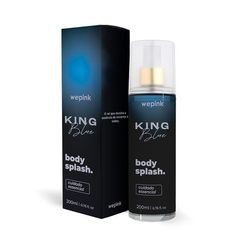 Body Splash King Blue Desodorante Colônia 200ml - Wepink