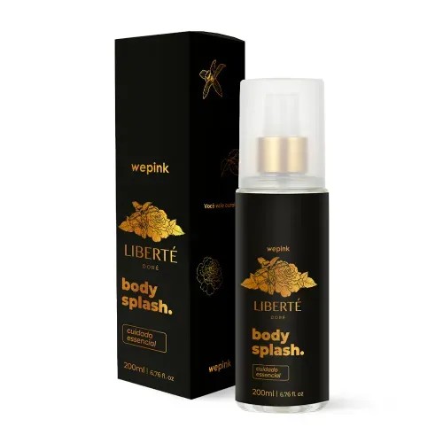 Body Splash Liberté Doré Desodorante Colônia 200ml - Wepink