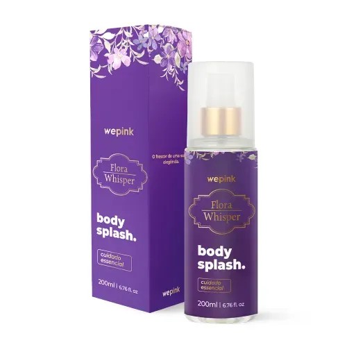 Body Splash Flora Whisper Desodorante Colônia 200ml - Wepink