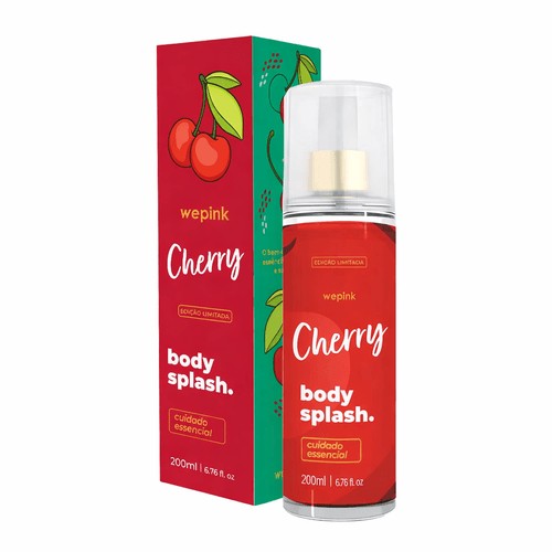 Body Splash Cherry Desodorante Colônia 200ml - Wepink