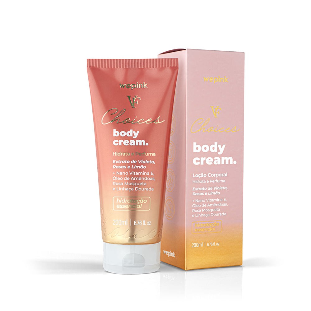 Body Cream VF Choices Desodorante Hidratante 200ml - Wepink