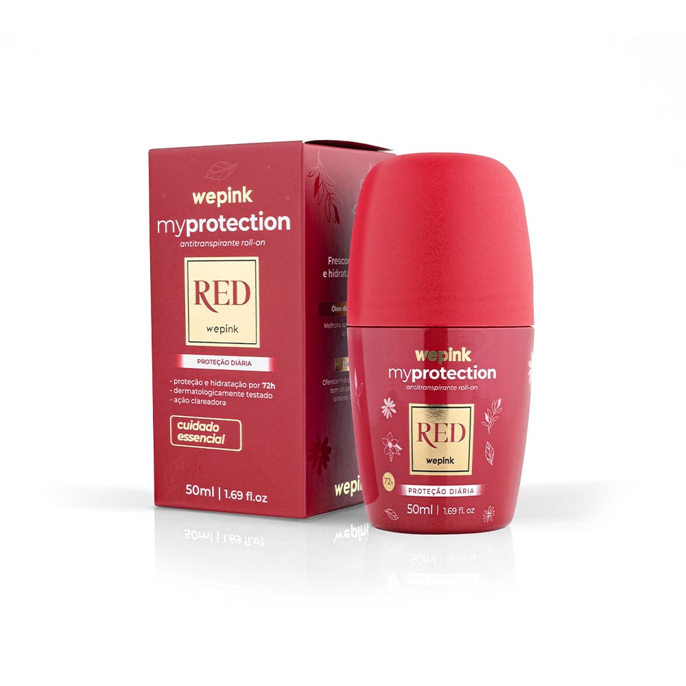 Desodorante Antitranspirante Roll-on Red 50ml - Wepink